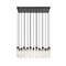 Z-Lite Beau Linear Chandelier, 17-Light, 18 In.W x 42 In.L x 12.75 In.H, Matte Black/Clear 740P-17L-MB - alternate 3